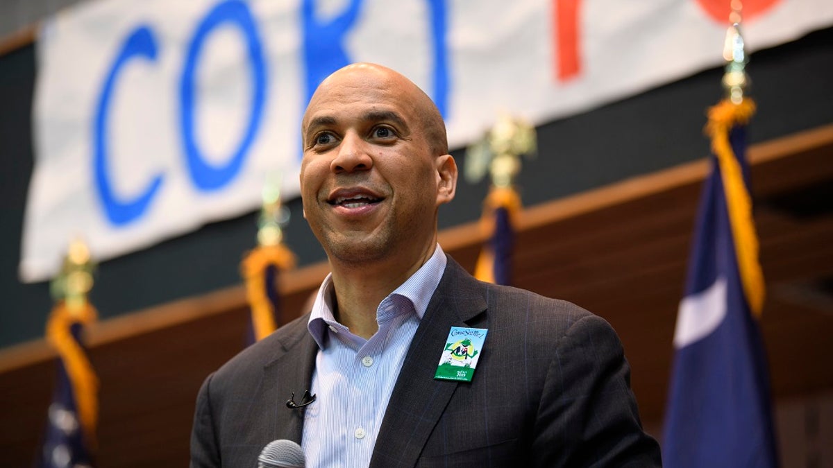 2020 Democratic presidential candidate Sen. Cory Booker speaks during a town hall meeting in Rock Hill, S.C., on Saturday, March 23, 2019. (Associated Press)