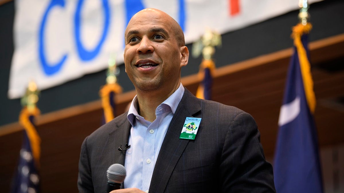 2020 Democratic presidential candidate Sen. Cory Booker speaks during a town hall meeting in Rock Hill, S.C., on Saturday, March 23, 2019. (Associated Press)