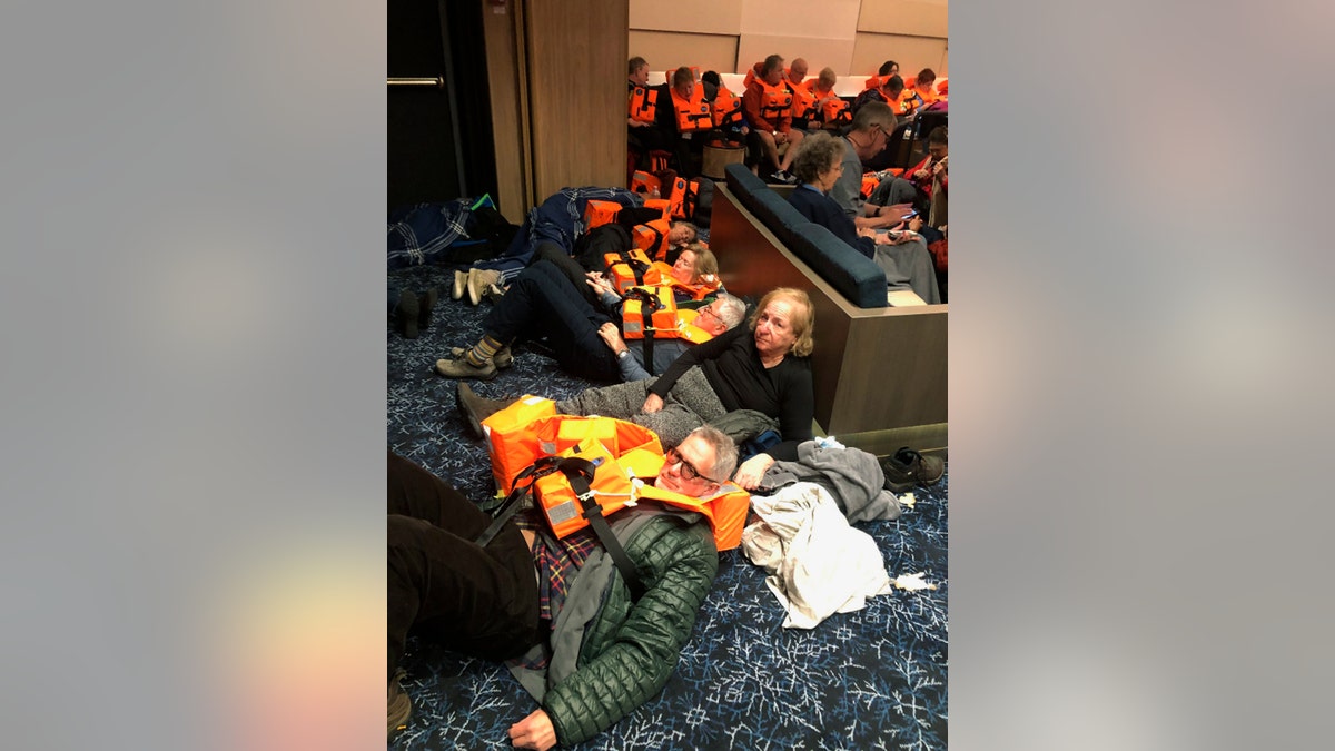 Passengers on board the Viking Sky, were waiting to be evacuated after the vessel encountered bad conditions off the coast of Norway on Saturday.