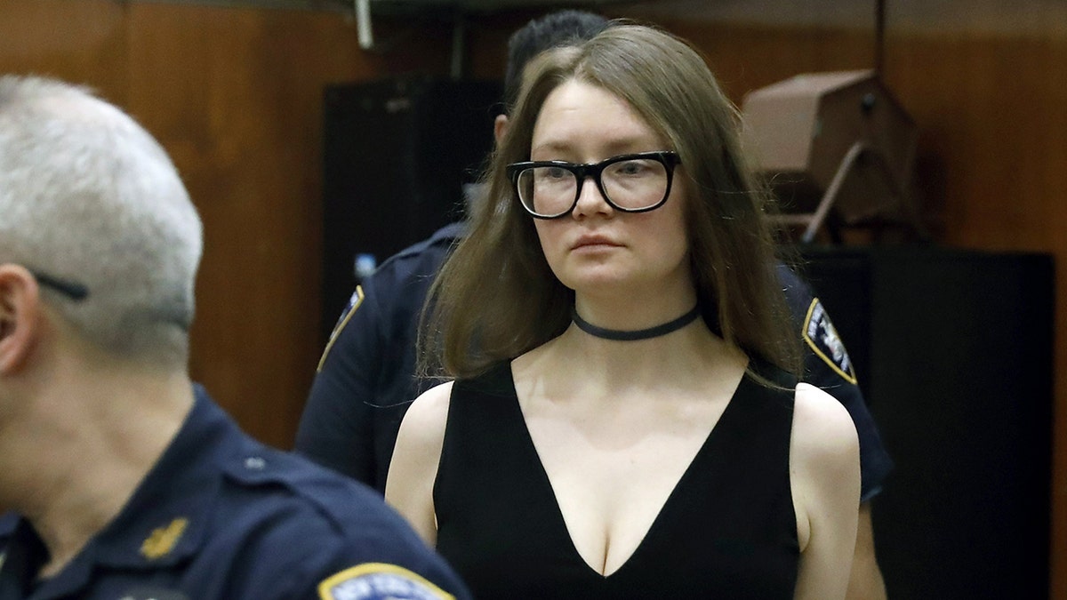 Anna Sorokin is on trial on grand larceny and theft-of-services charges. (AP Photo/Richard Drew)