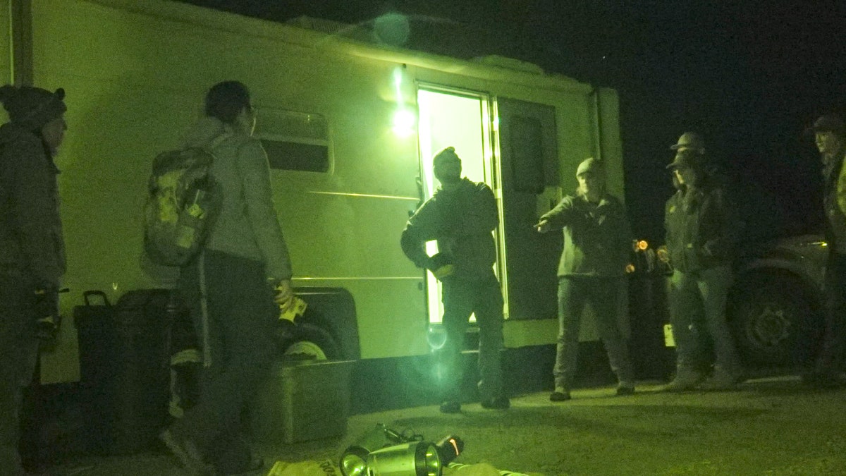 With freezing temperates on the first night of the search, around 10 of the volunteers showed up