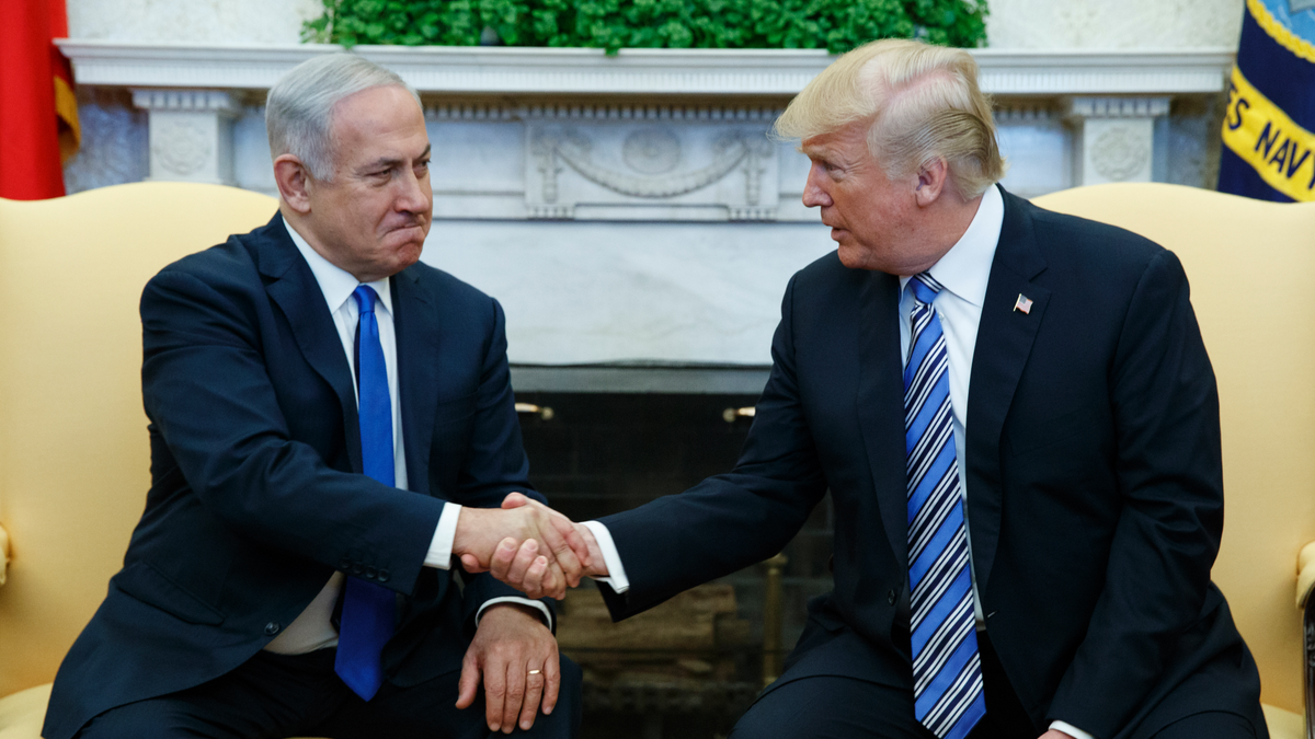 Netanyahu and Trump in Oval Office