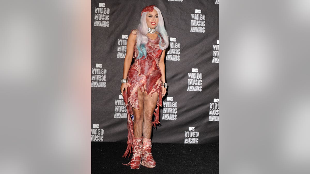 Lady Gaga attended the 2010 MTV Video Music Awards in a now-iconic meat dress. (Steve Granitz/WireImage)