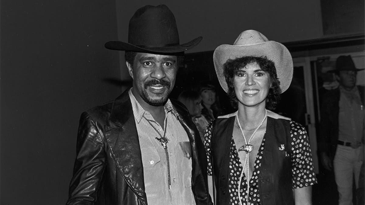 Richard Pryor and his then-future wife, Jennifer Lee, on May 19, 1979, at the annual SHARE party, held at the Hollywood Palladium, Calif. — Getty