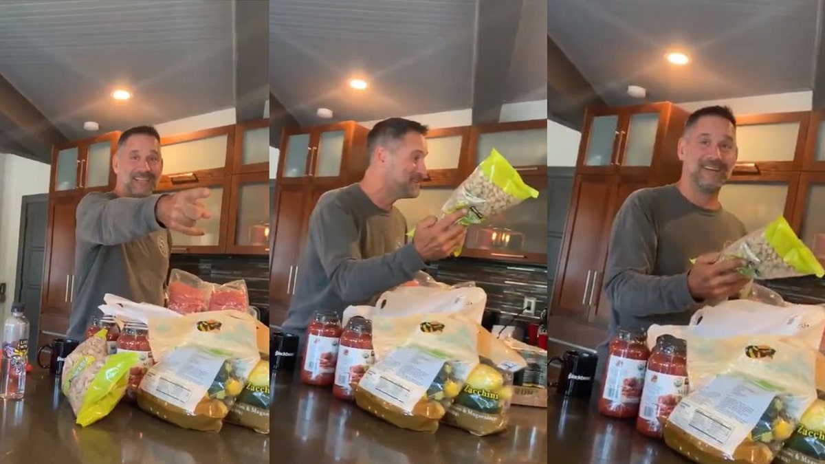 One California father has gone massively viral on Twitter for his sheer joy in showing off the grocery haul from his first-ever trip to Costco.