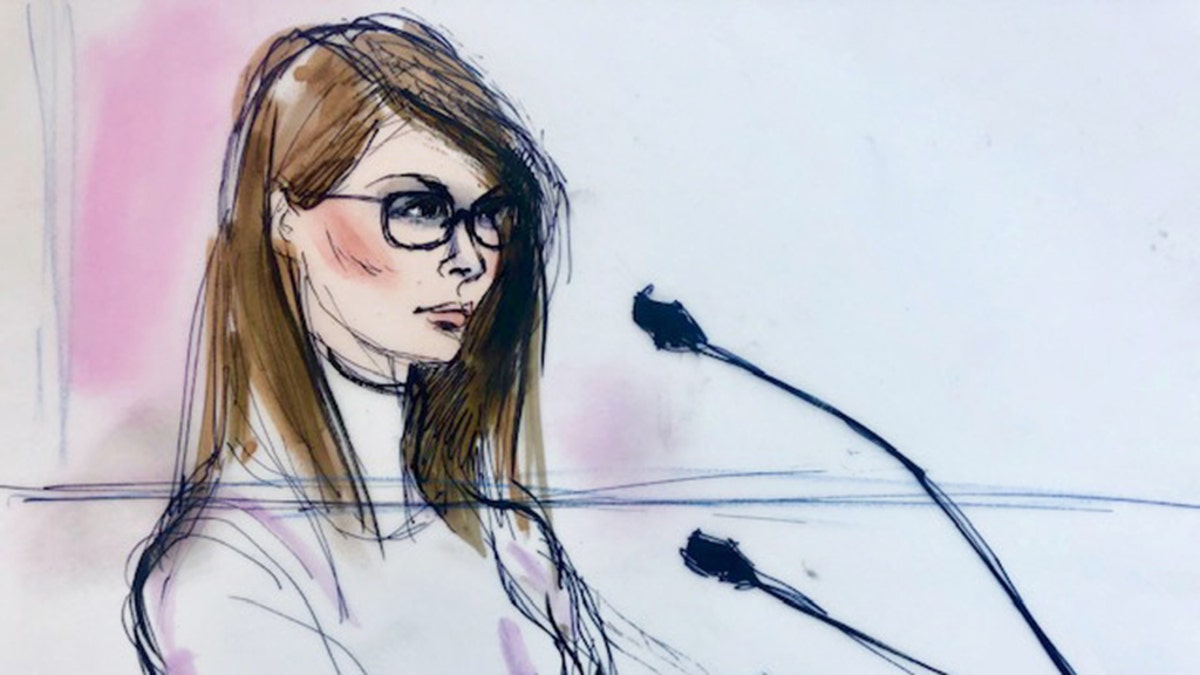 Actor Lori Loughlin appears in this court sketch at a hearing for a racketeering case involving the allegedly fraudulent admission of children to elite universities, at the U.S. federal courthouse in downtown Los Angeles, California, U.S., March 13, 2019. REUTERS/Mona Shafer Edwards NO RESALES. NO ARCHIVE. - RC1430C91200