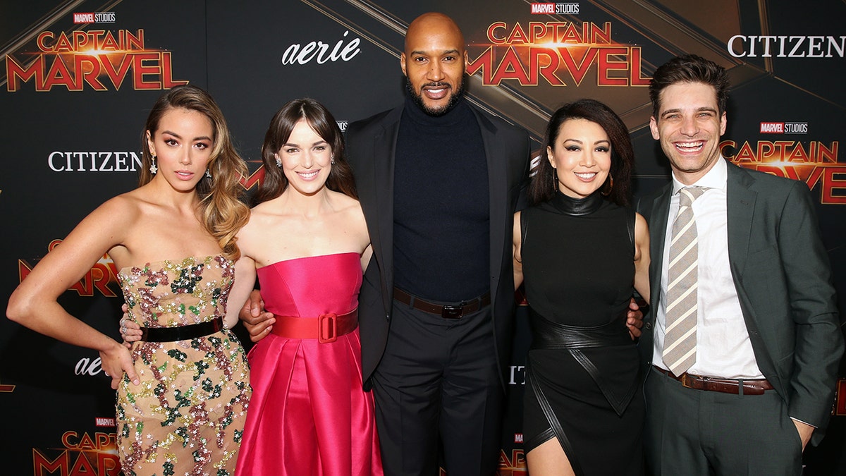 (L-R) Actors Chloe Bennet, Elizabeth Henstridge, Henry Simmons, Ming-Na Wen and Jeff Ward attend the Los Angeles World Premiere of Marvel Studios' "Captain Marvel" at Dolby Theatre on March 4, 2019 in Hollywood, Calif.