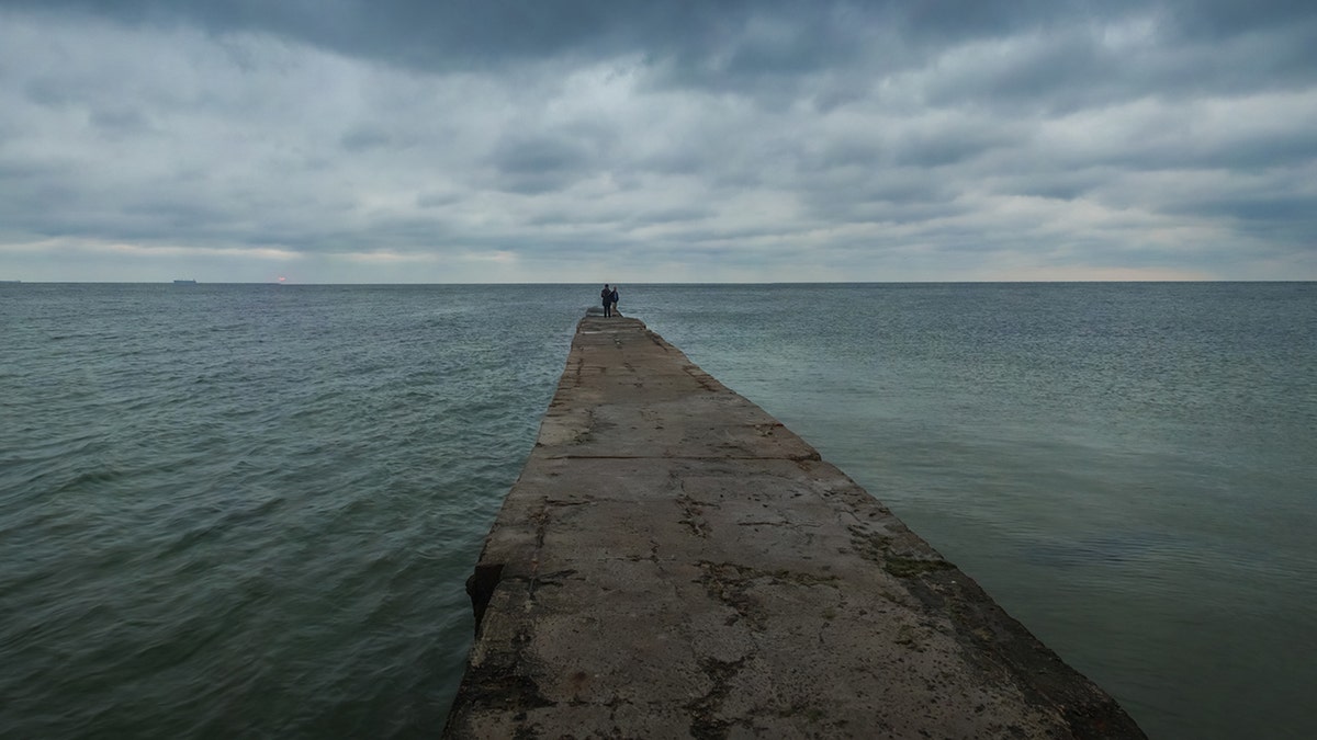 The incident took place near a beach in Odessa during a time when the Eastern European country was being battered by hurricane-like winds which tore roofs off buildings and uprooted trees. <br>