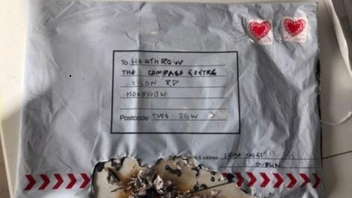 A suspcious package sent to Compass Centre that was opened.