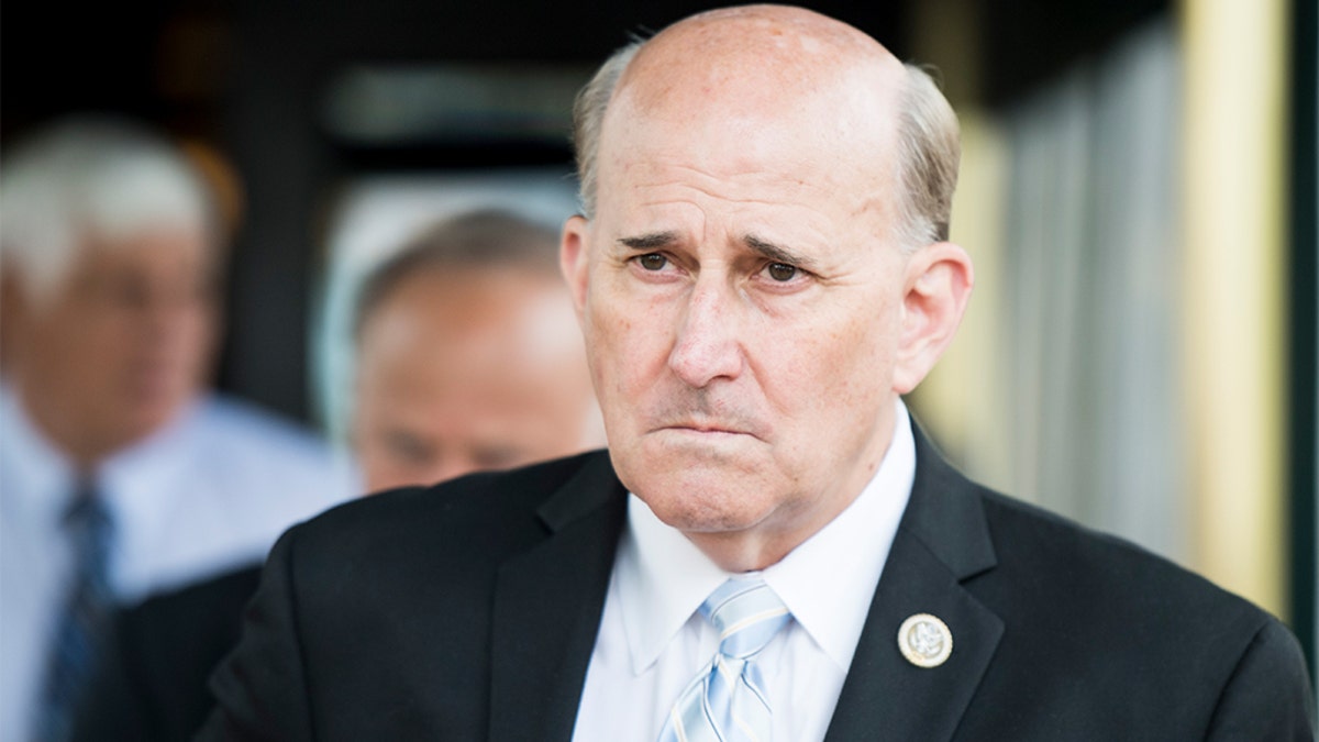 UNITED STATES - JUNE 13: Rep. Louie Gohmert, R-Texas, leaves the House Republican Conference meeting at the Capitol Hill Club in Washington on Wednesday morning, June 13, 2018. (Photo By Bill Clark/CQ Roll Call)