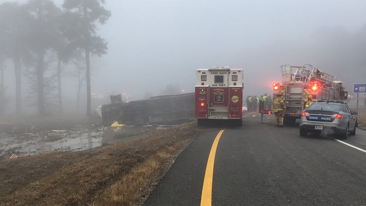 Virginia State Police said Yui Man Chow, a 40-year-old Staten Island resident, was driving a Toa’s Travel bus through Prince George County, Va., on I-95 about 5:20 a.m. when the vehicle overturned at Exit 45.