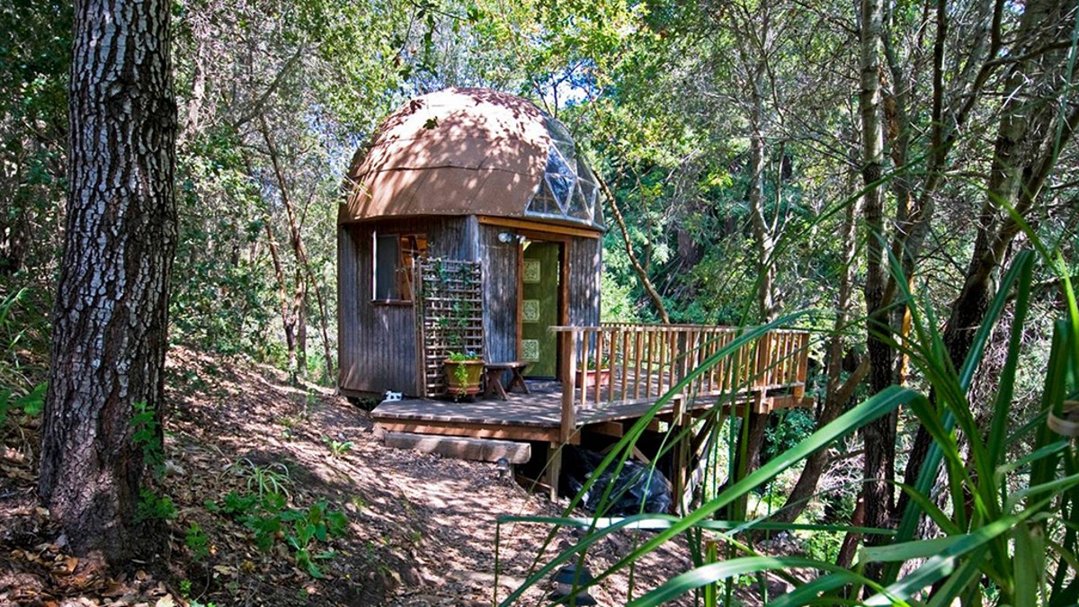 The mushroom-shaped cabin was first listed on Airbnb in 2009 by owners Kitty and Michael, and was one of the first properties to be listed outside of a city. Since then, it has had nearly 1,300 reviews from guests who have given it five stars for cleanliness, value and location.