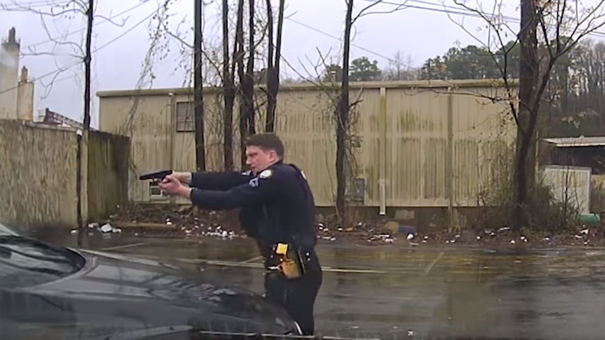 Little Rock Officer Charles Stark can be seen firing at least 15 times into the windshield of Bradley Blackshire's car after he tried to drive away on Feb. 22.