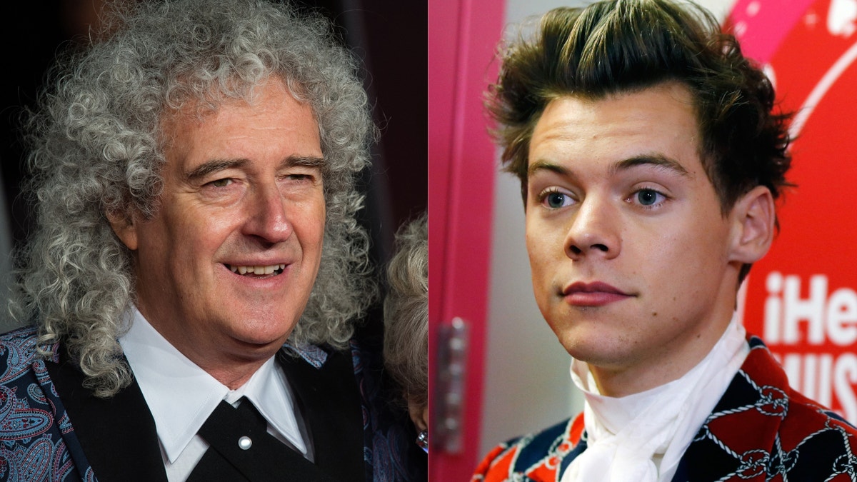 Queen guitarist Brian May and Harry Styles, formerly of One Direction