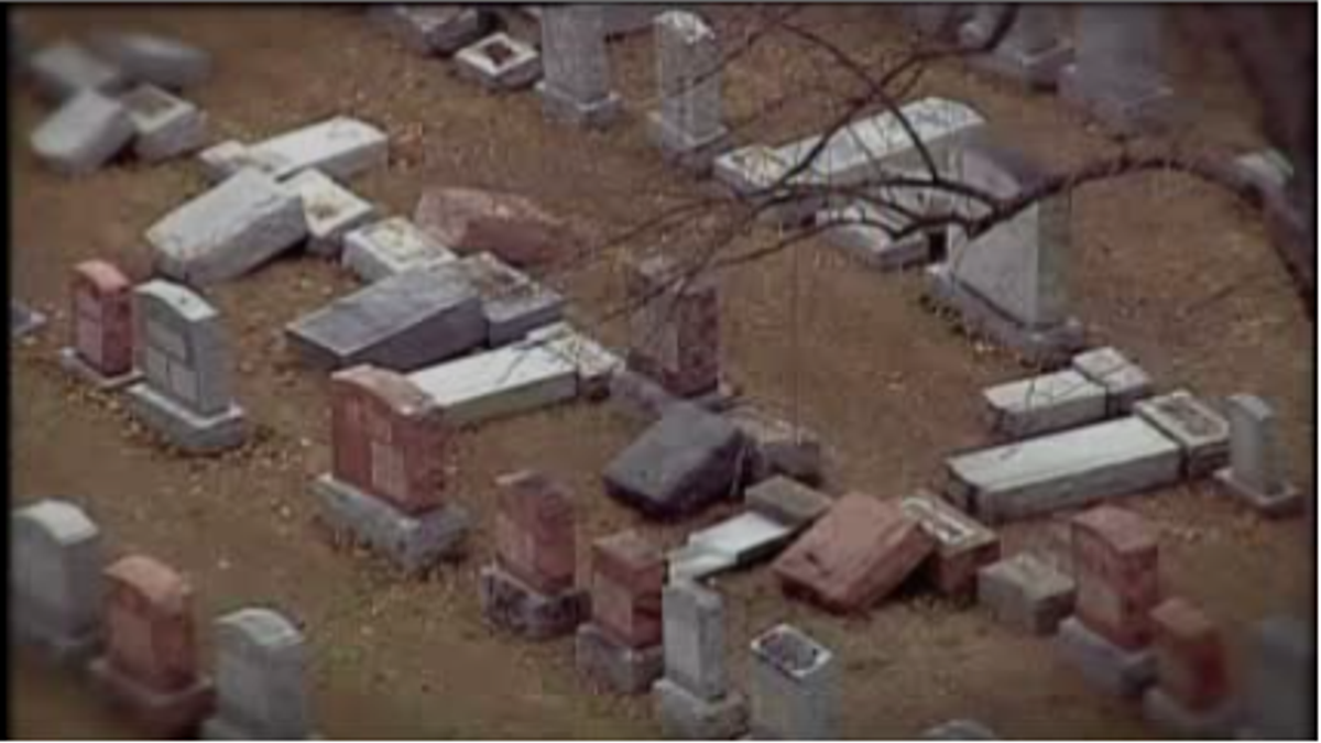 A Missouri man was sentenced Thursday on vandalism charges after toppling more than 100 gravestones at a Jewish cemetery in 2017.