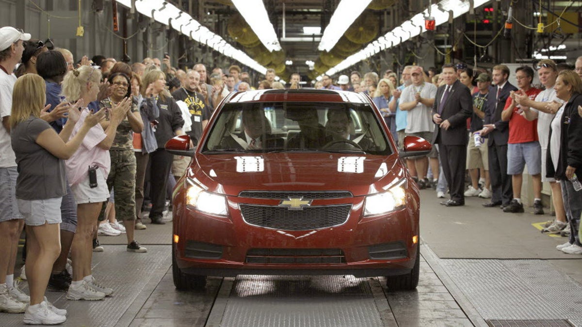 GM President Mark Reuss drove the first Cruze off of the assembly line in Sept. 2010.