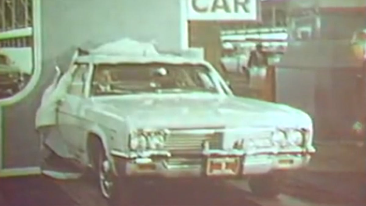 The first car built at the facility was a white 1966 Chevrolet Impala