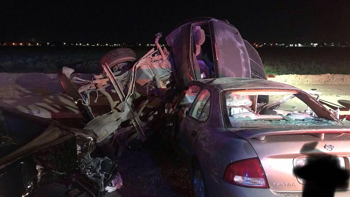 Authorities in Phoenix responded to a car crash on Sunday night.