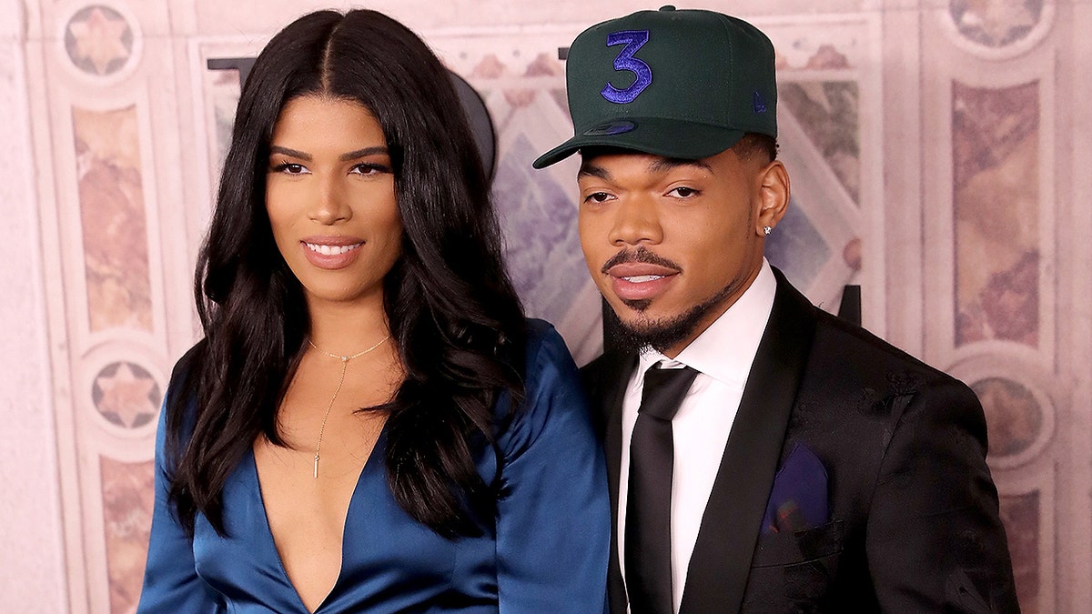 NEW YORK, NY - SEPTEMBER 07: Kirsten Corley and Chance the Rapper attend the Ralph Lauren fashion show during New York Fashion Week at Bethesda Terrace on September 7, 2018 in New York City. (Photo by Rob Kim/Getty Images)