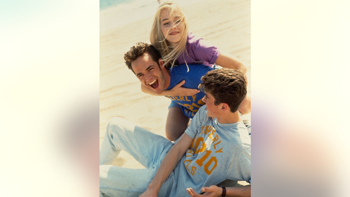 Luke Perry, Jennie Garth, and Brian Austin Green of 