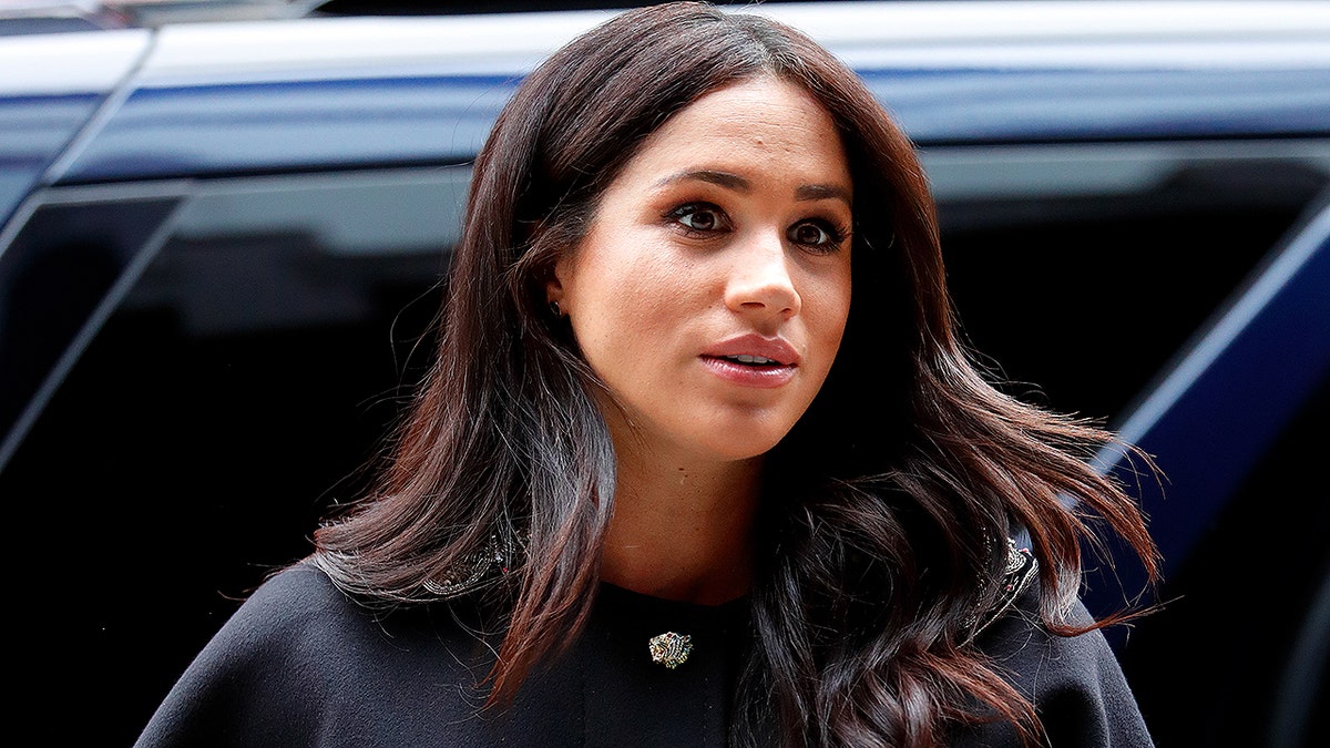 LONDON, UNITED KINGDOM - MARCH 19: (EMBARGOED FOR PUBLICATION IN UK NEWSPAPERS UNTIL 24 HOURS AFTER CREATE DATE AND TIME) Meghan, Duchess of Sussex visits New Zealand House to sign a book of condolence on behalf of The Royal Family following the recent terror attack which saw at least 50 people killed at a Mosque in Christchurch on March 19, 2019 in London, England. (Photo by Max Mumby/Indigo/Getty Images)
