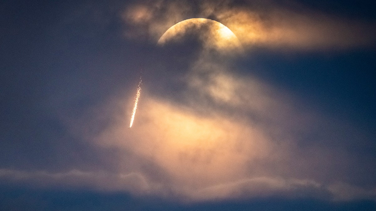Skydivers from the Red Bull Air Force leaped from a helicopter 4,000 feet above Los Angeles and swooped into the downtown at more than 120 mph to celebrate the final supermoon of 2019.