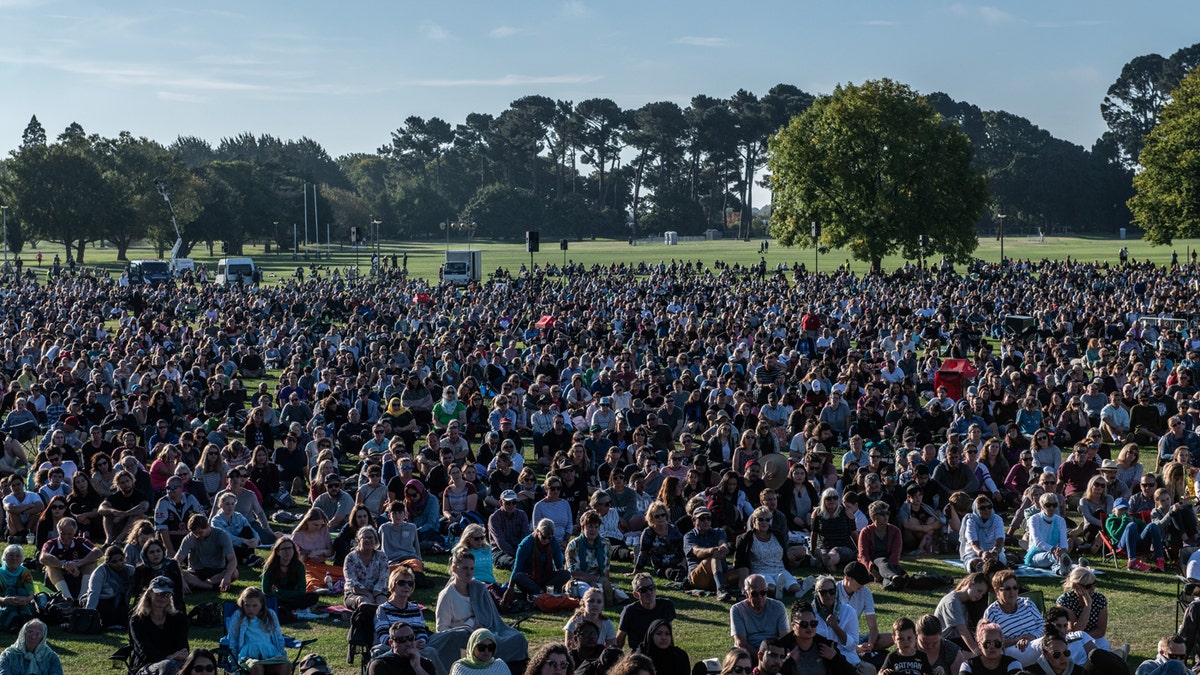 People take part in a vigil to remember the victims of the Christchurch mosque attacks, on March 24, 2019, in Christchurch, New Zealand.  