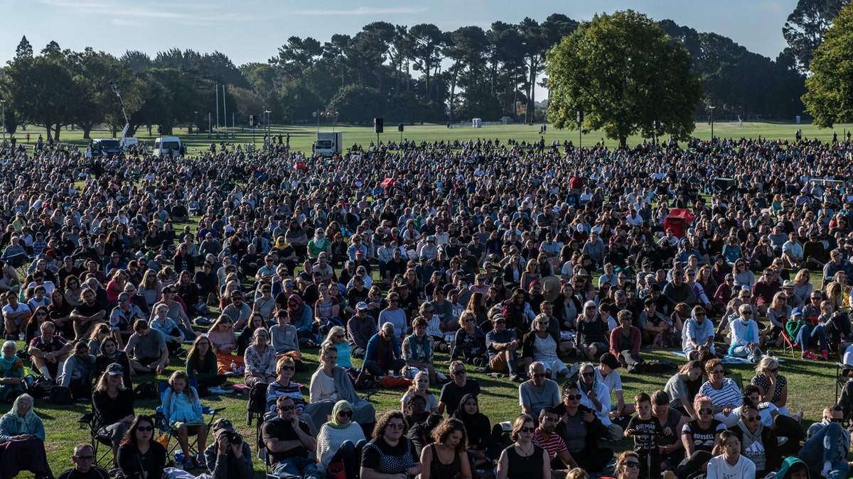 People take part in a vigil to remember the victims of the Christchurch mosque attacks, on March 24, 2019, in Christchurch, New Zealand.