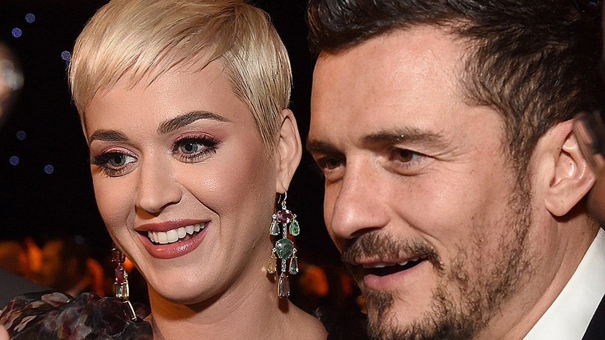 Katy Perry and Orlando Bloom attend MusiCares Person of the Year honoring Dolly Parton at Los Angeles Convention Center on Feb. 8, 2019 in Los Angeles, Calif.