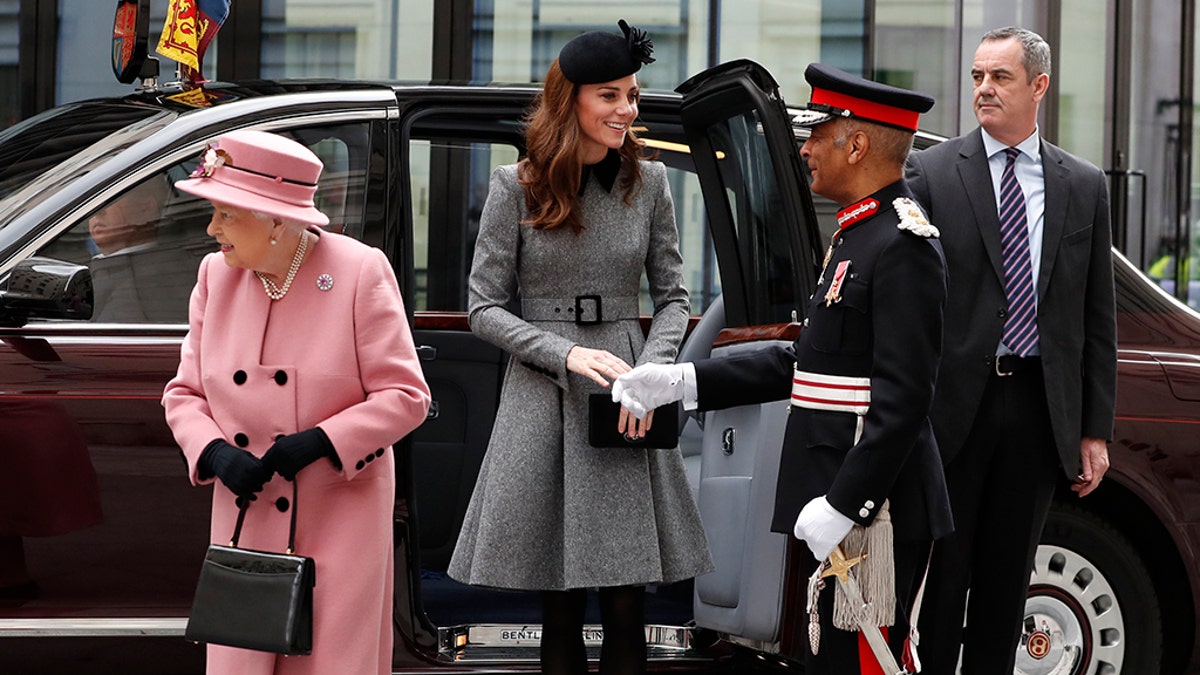 The outing is Middleton's alone with the monarch since she married into the royal family in 2011.