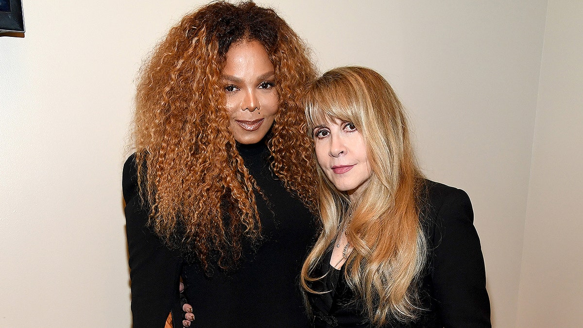 NEW YORK, NEW YORK - MARCH 29: Inductees Janet Jackson and Stevie Nicks attend the 2019 Rock & Roll Hall Of Fame Induction Ceremony - Show at Barclays Center on March 29, 2019 in New York City. (Photo by Kevin Mazur/Getty Images For The Rock and Roll Hall of Fame)