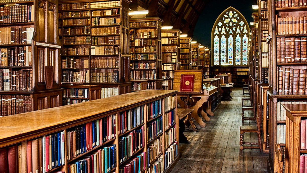 The Ushaw College Library is seen in this image from Durham University.