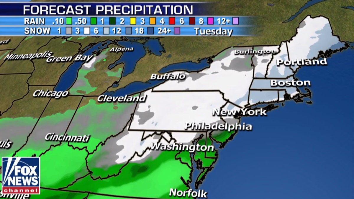 A winter storm is expected to bring the Northeast the largest amount of snow so far this season.