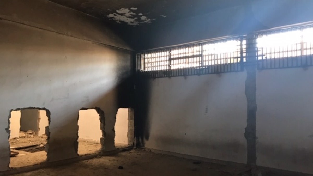 The remnants of an ISIS prison in Raqqa, Syria (Fox News/Hollie McKay)