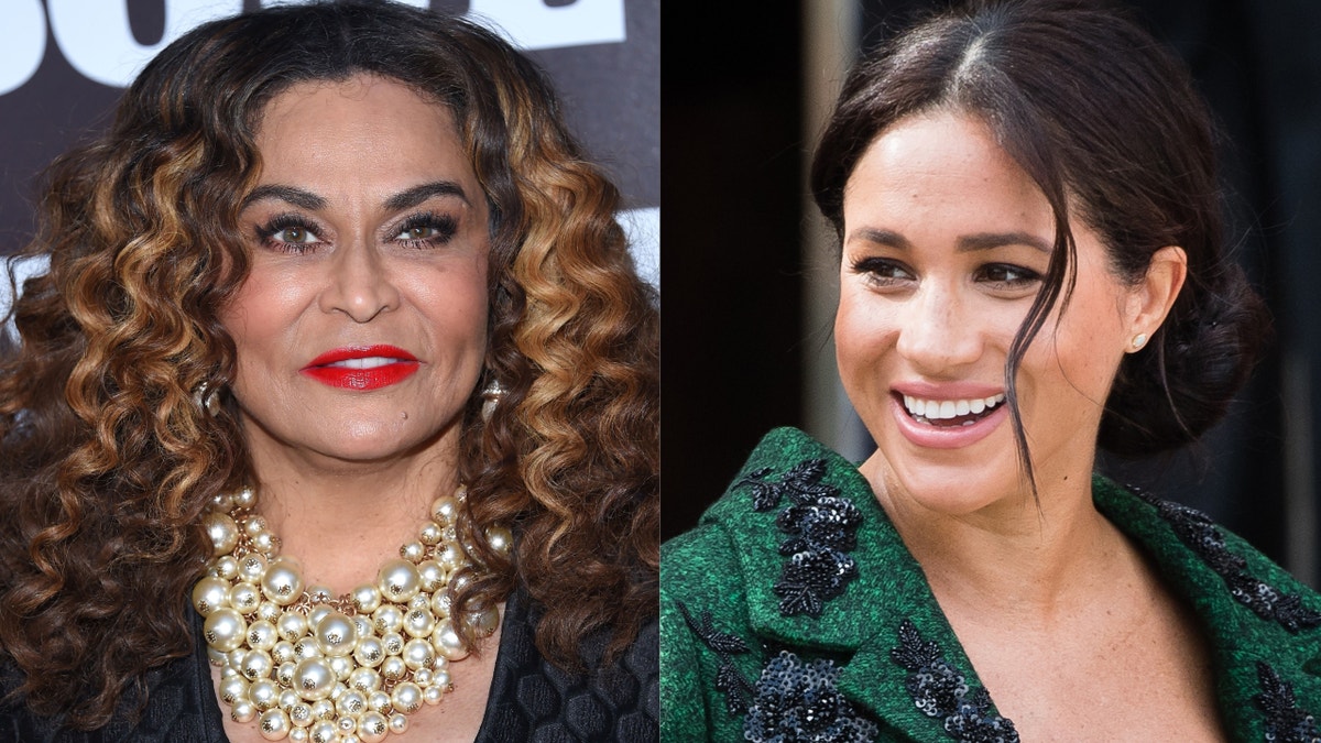 Tina Knowles-Lawson and Meghan Markle, Duchess of Sussex