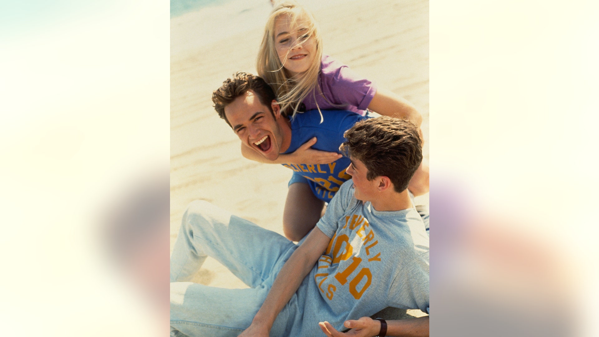 Luke Perry, Jennie Garth, and Brian Austin Green of 