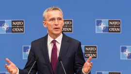 NATO chief says Afghan mission future depends on peace talks