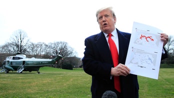 Trump displays Syria map detailing ISIS territory loss, vows terror network ‘will be gone by tonight’