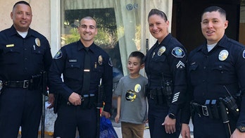 California boy, 5, sworn in as junior officer by cops at his birthday party