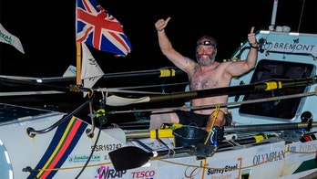 Disabled former UK Royal Marine breaks Atlantic rowing record
