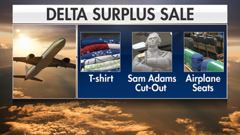Delta garage sale attracts aviation superfans hoping to buy plane parts, clothing, cutlery