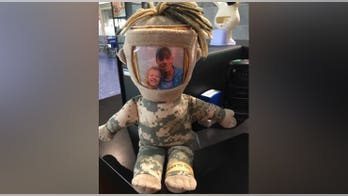 Girl's special doll honoring her deployed Army dad found, returned at airport after viral Facebook campaign