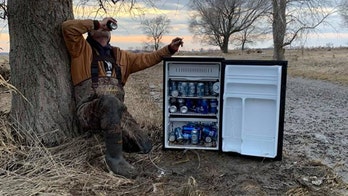 Nebraska residents find beer fridge washed up in field after flooding subsides