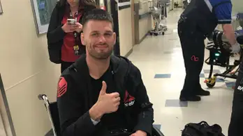 GRAPHIC VIDEO: Brutal punch leads to broken ankle during UFC fight