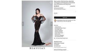 Risqué 'mother of the bride' dress goes viral on Twitter, gets mercilessly teased