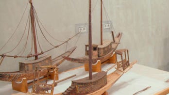 This miniature boat was meant for King Tut's fishing trips in the afterlife