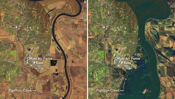 Nebraska floods swamp Air Force base, as devastation from 'Bomb Cyclone' seen in satellite photos