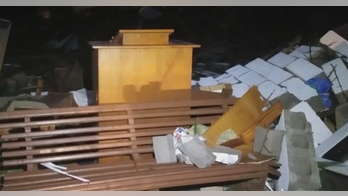 Pulpit left standing after storm devastates rural Georgia town: report