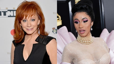 Reba McEntire does her best Cardi B impression