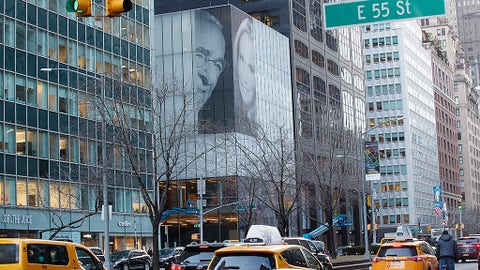 Billionaire marks marriage with Park Avenue installation, a possible message to ex-wife